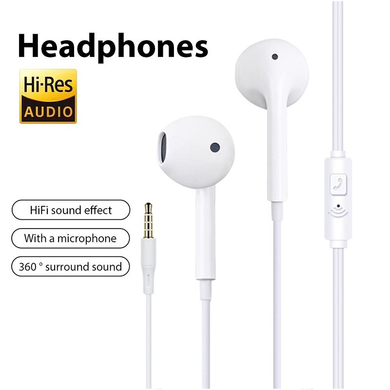 Running Gear Headphones - Słuchawki przewodowe 3.5mm z mikrofonem, mocny