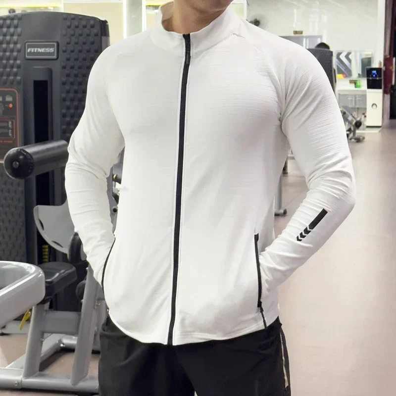 Running Gear Jacket - Męskie rajstopy na siłownię kurtka do