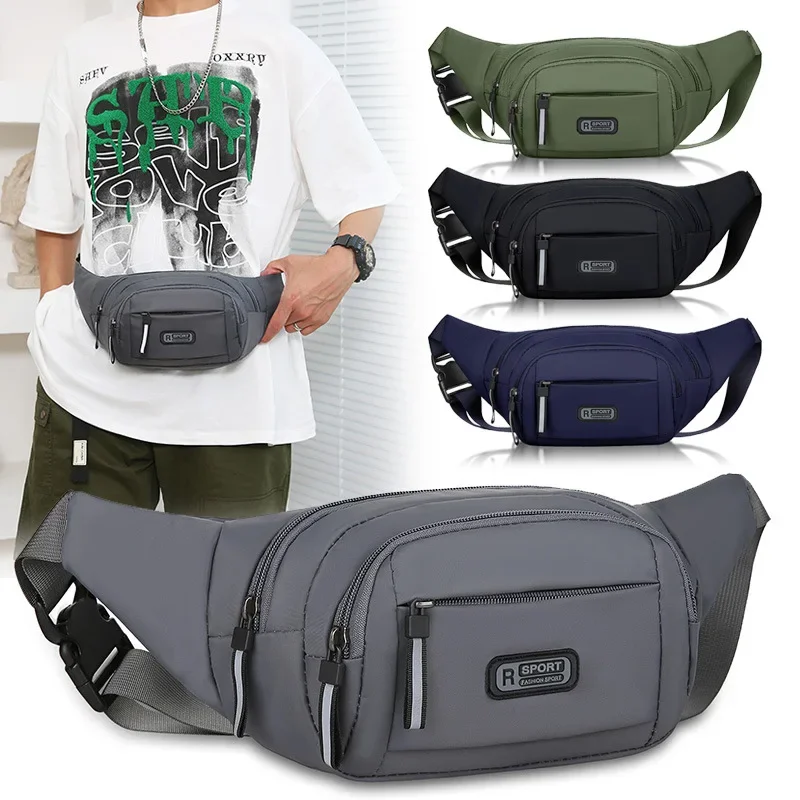 Running Gear Organizer - Męskie płócienne saszetki biodrowe Unisex Fit