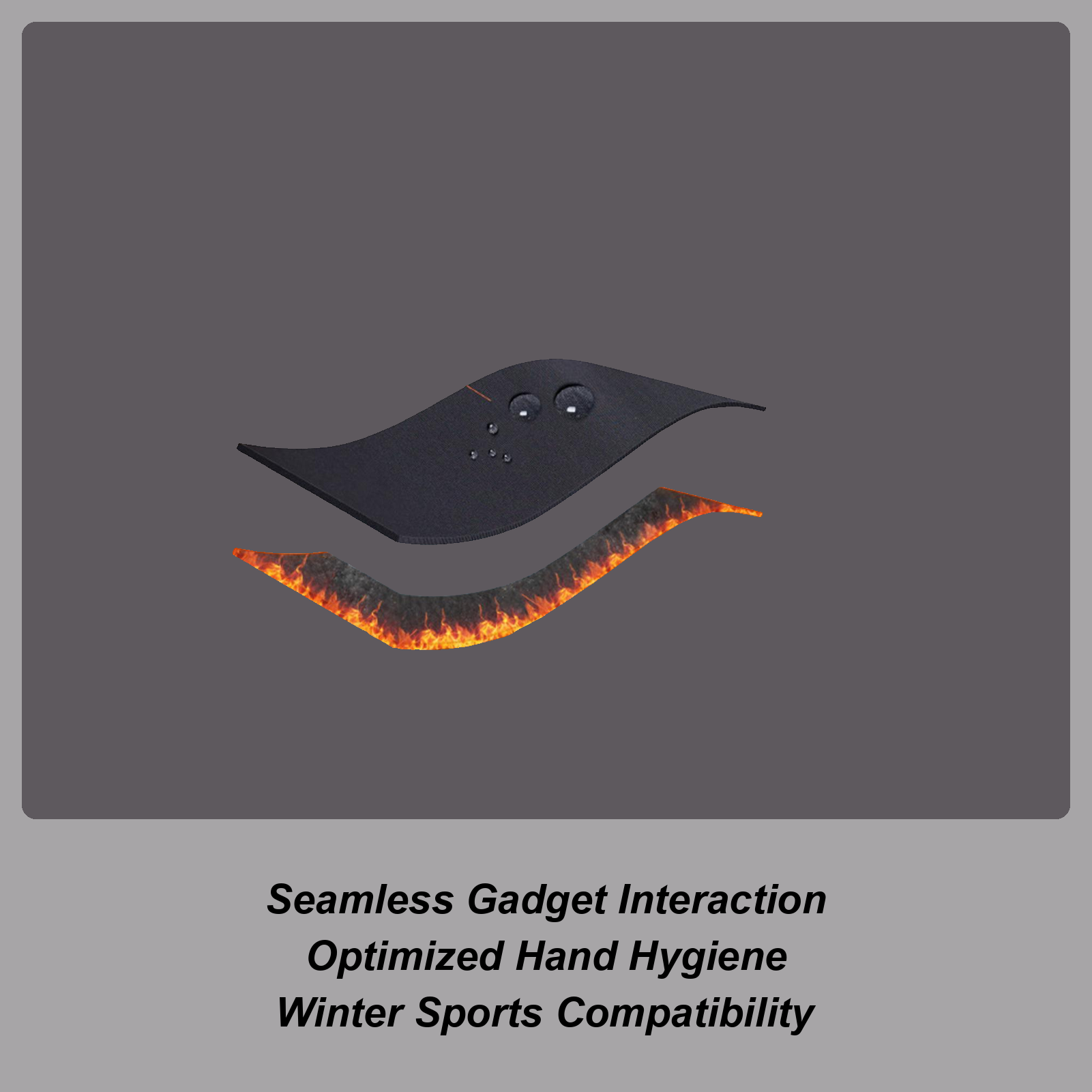 Running Gear In Cold Weather - Ciepłe zimowe rękawice wiatroodporne z obsługą