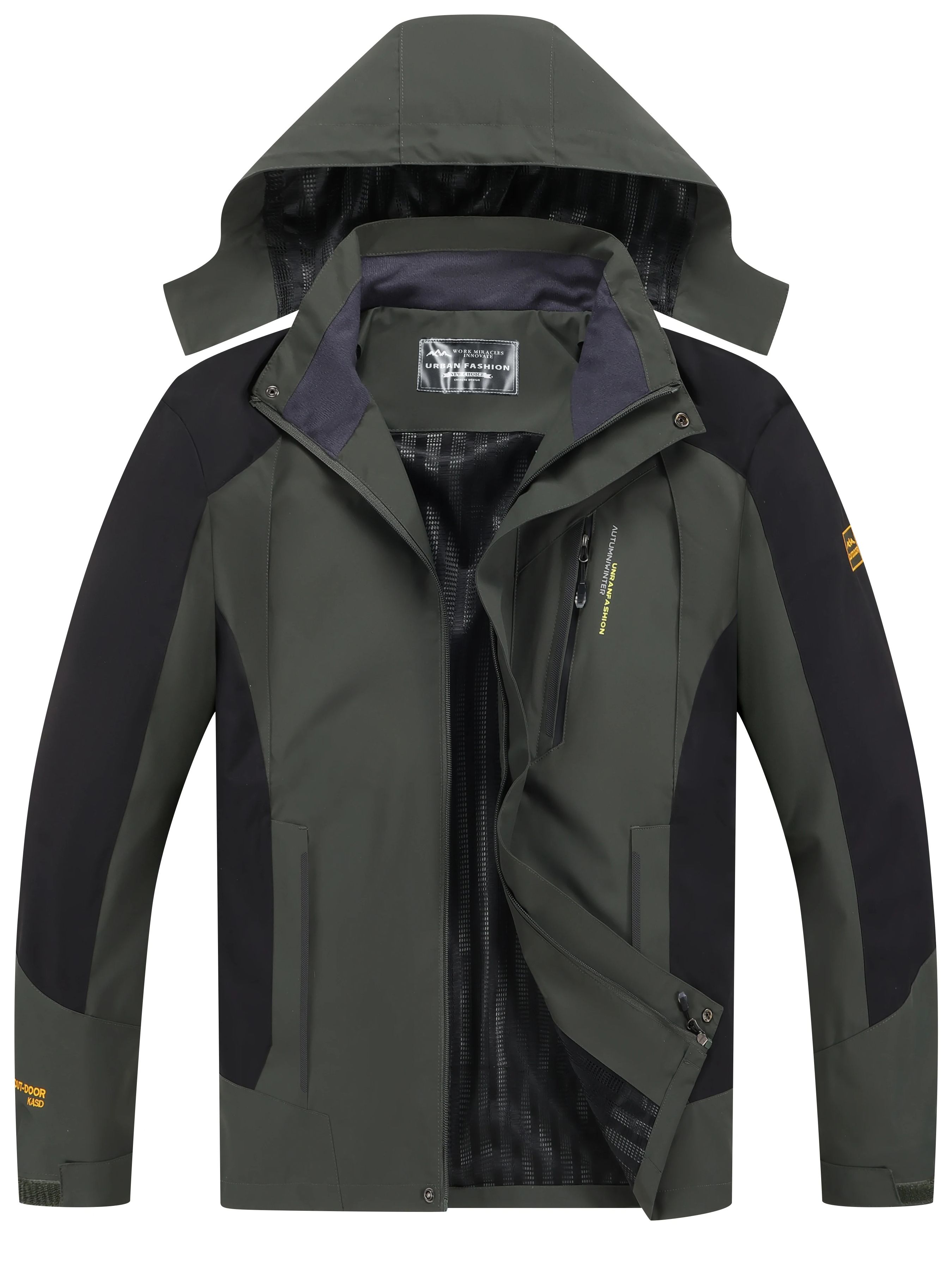 Running Gear Jacket - Męska wodoodporna kurtka trekkingowa duży rozmiar